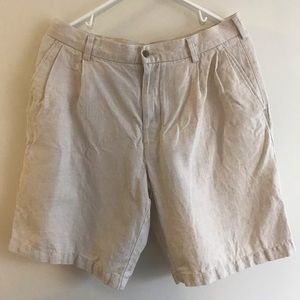 Cotton and Linen blend shorts
